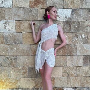 Retrofete Ezra sequin mini white set